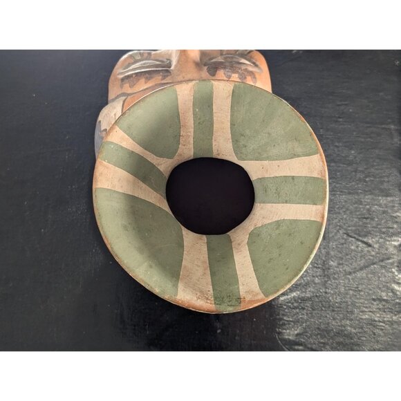 Oscar Mendoza JuJuy Pottery head Vase, Handmade Realistic Face Effigy Vessel - Picture 7 of 16